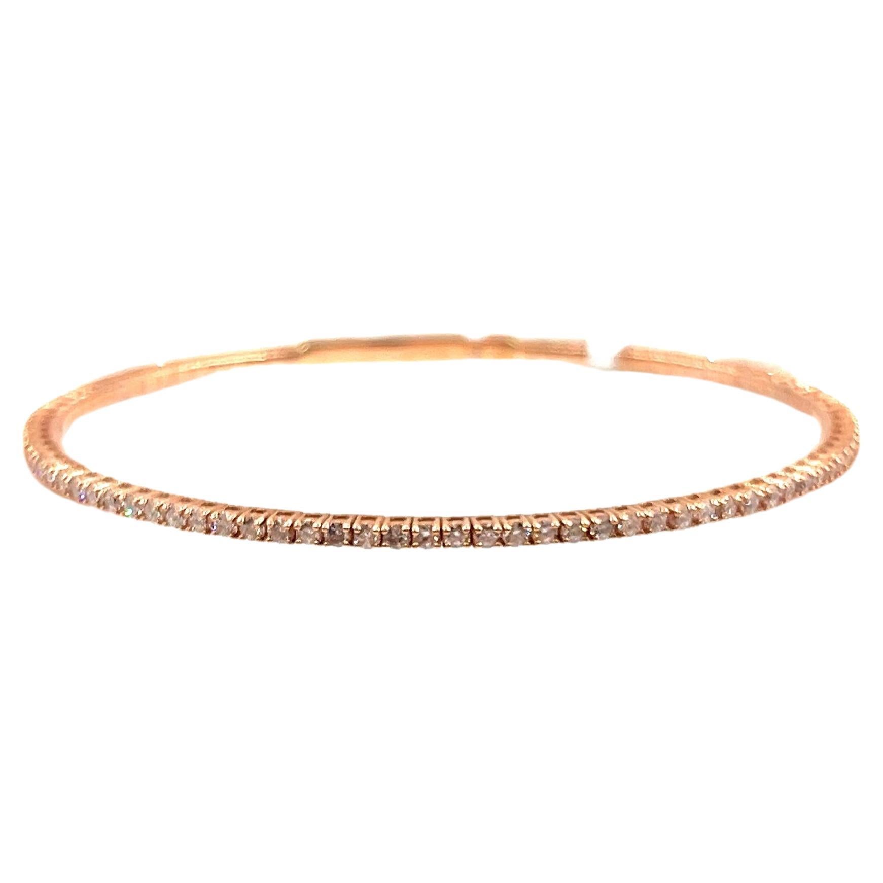Moderne Bracelet flexible en diamant de 1,77 ct en vente