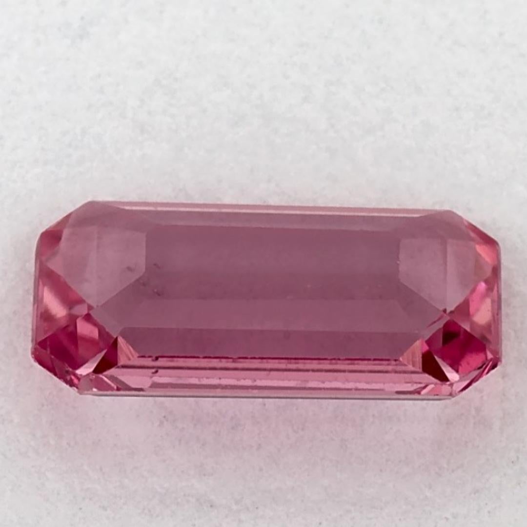 1.77 carati di zaffiro rosa ottagonale sfuso In condizioni Nuovo in vendita a Fort Lee, NJ