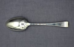 1770 English Hanoverian Pattern Sterling Silver Tablespoon