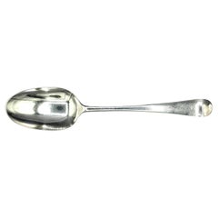 Antique 1770 English Hanoverian Pattern Sterling Silver Tablespoon