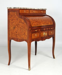 1770s French Writing Desk - Secretaire á Cylindre - Oysterveneer, Louis XV - XVI