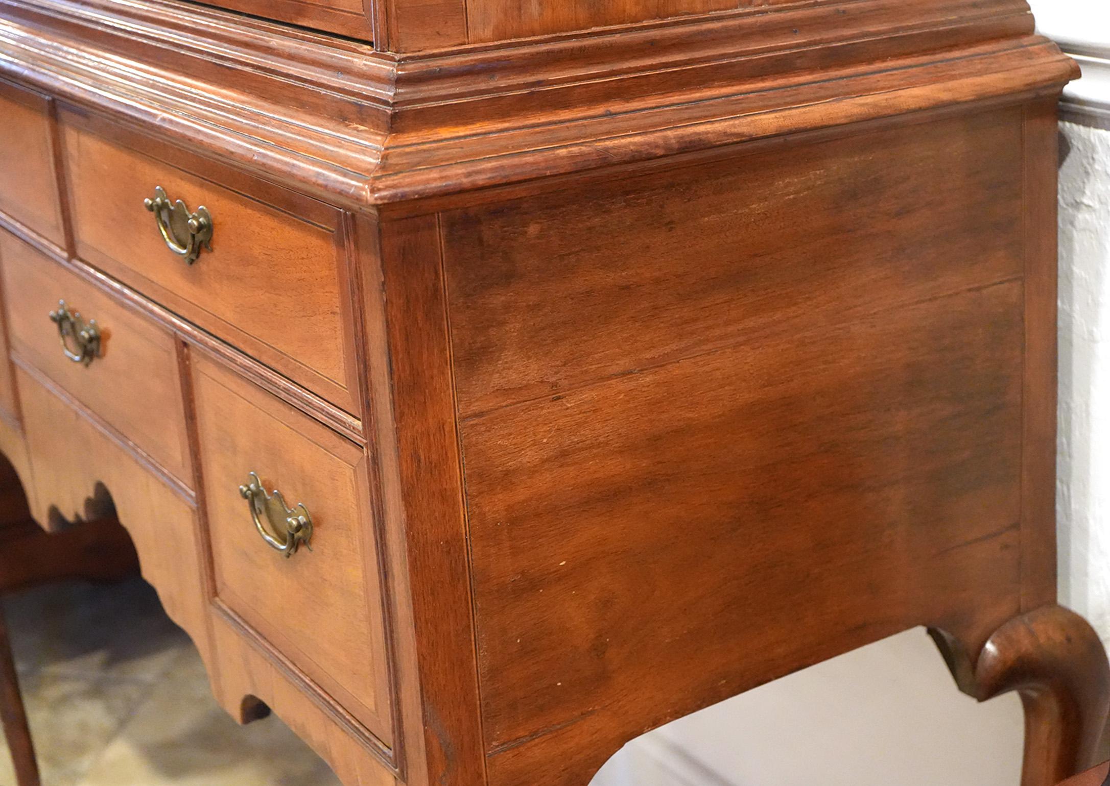 1770s Rhode Island Queen Anne Walnut Original Highboy 8