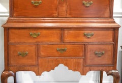 1770s Rhode Island Queen Anne Walnut Original Highboy