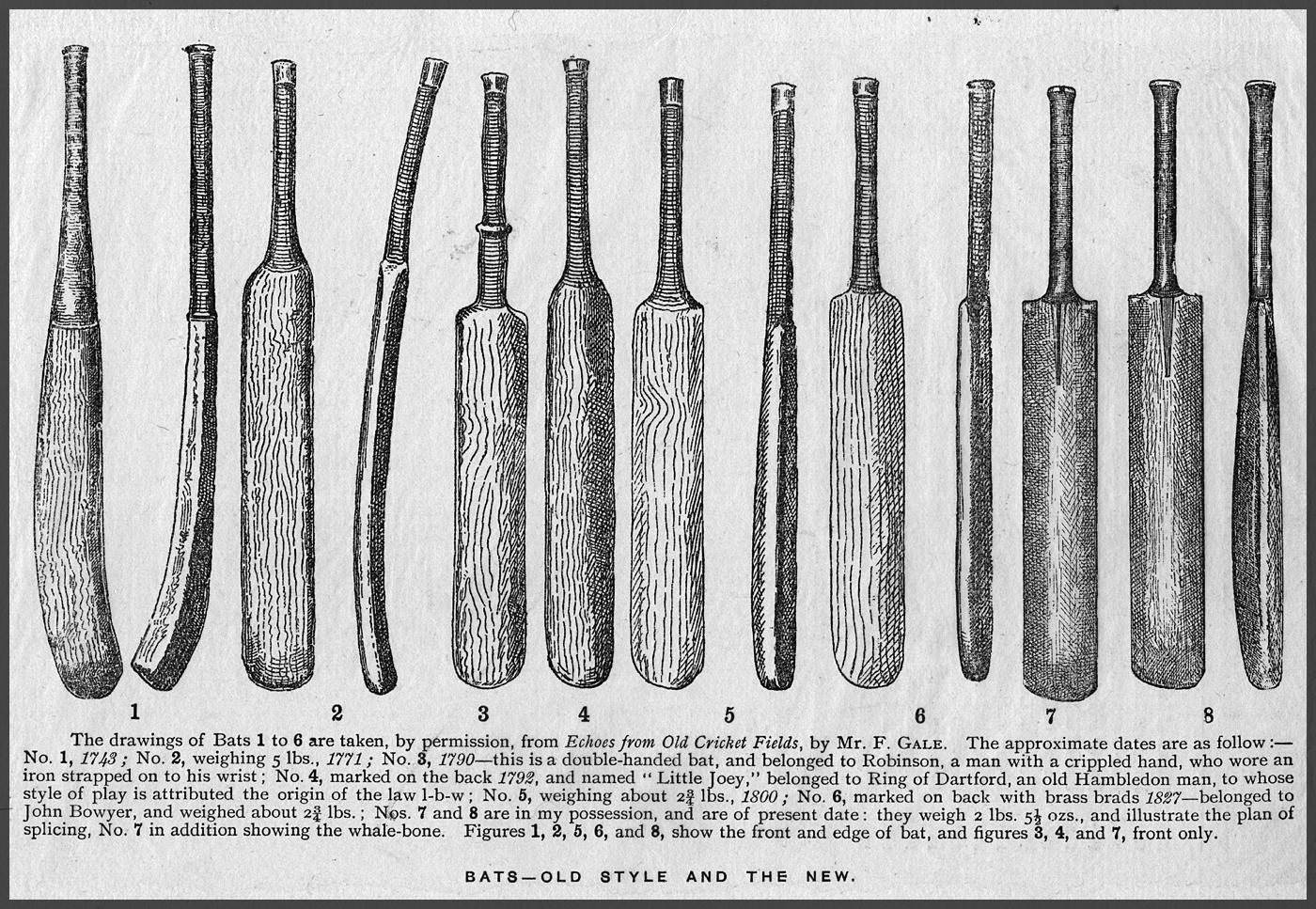 1770s Style Cricket Bat, Unusual Shape For Sale 2