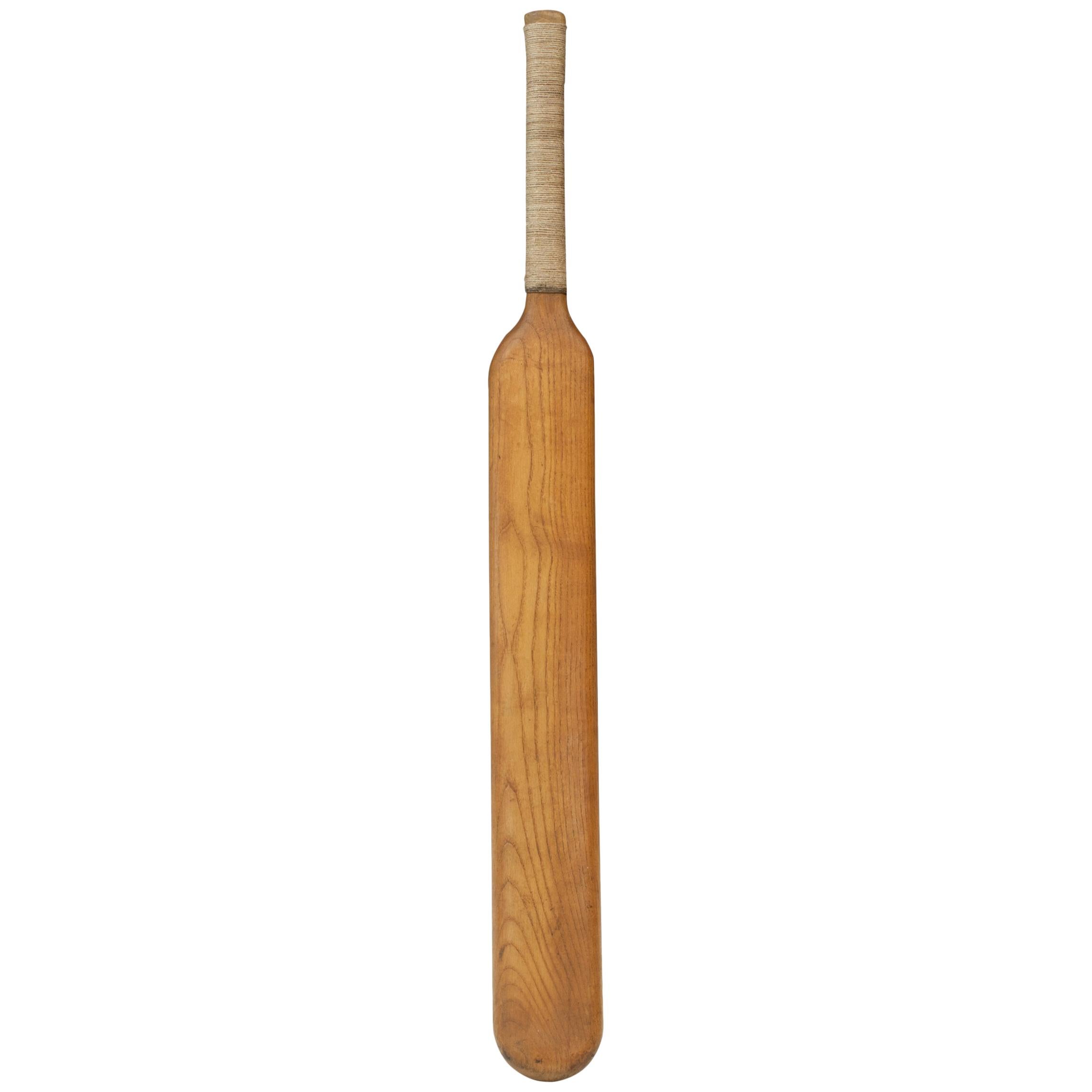 1770s Style Cricket Bat, Unusual Shape