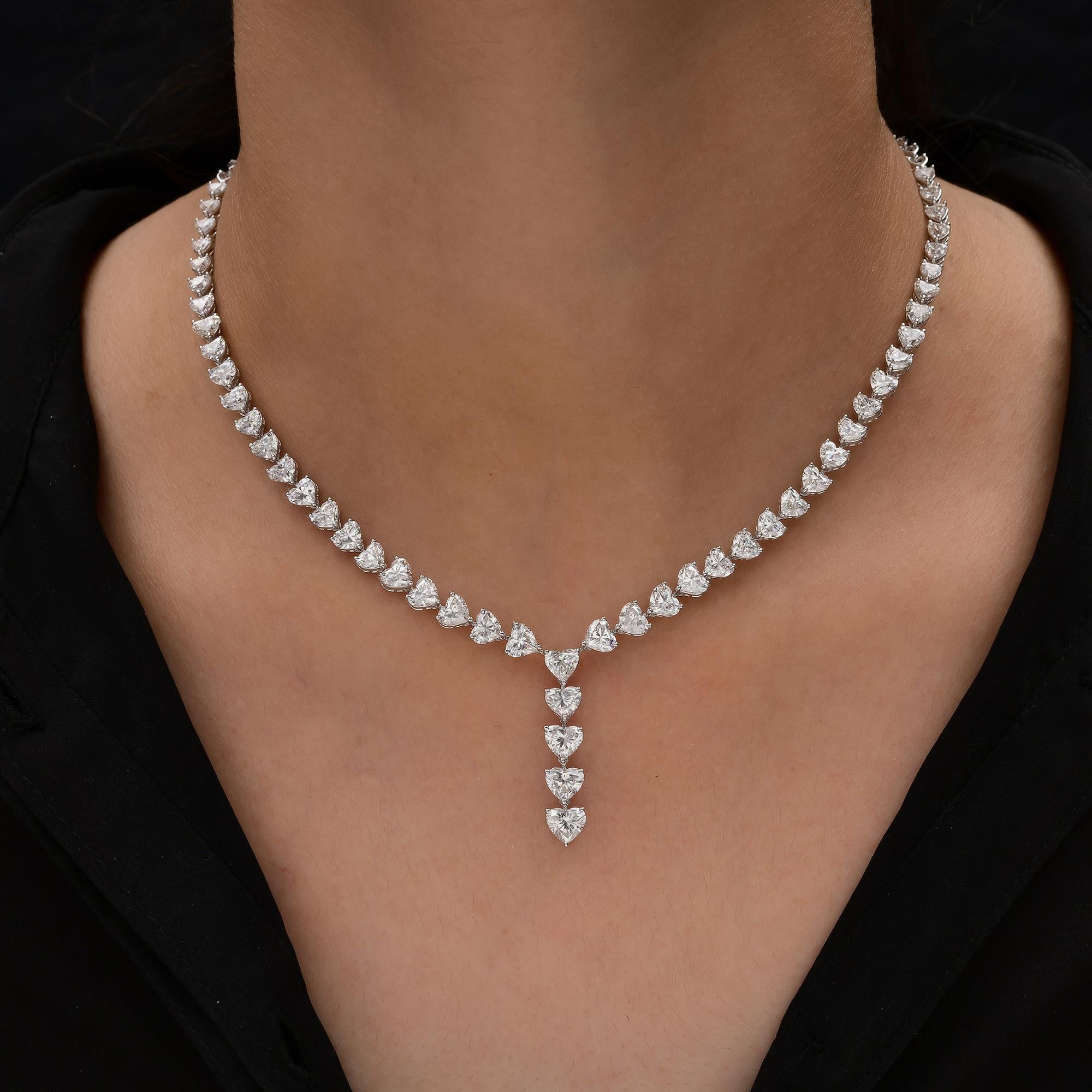 Introducing the extraordinary Certified 17.71 Carat Diamond Drop Necklace, a true masterpiece of fine jewelry that embodies luxury and brilliance. Meticulously crafted with exceptional artistry and attention to detail, this necklace features a