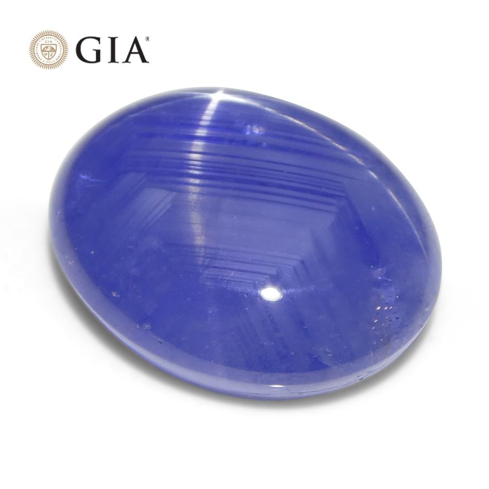 17.72ct Oval Blue Star Sapphire GIA Certified Sri Lanka Unheated  For Sale 6