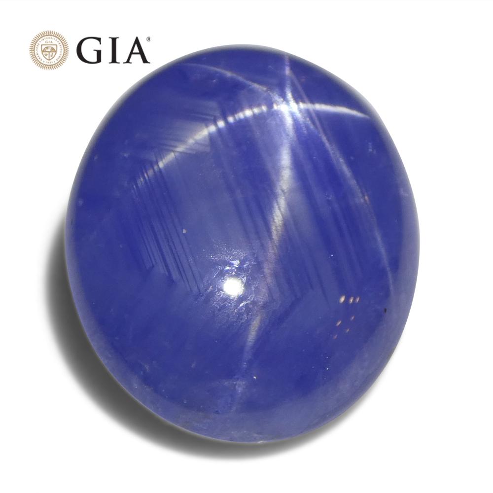 17.72ct Oval Blue Star Sapphire GIA Certified Sri Lanka Unheated  For Sale 8