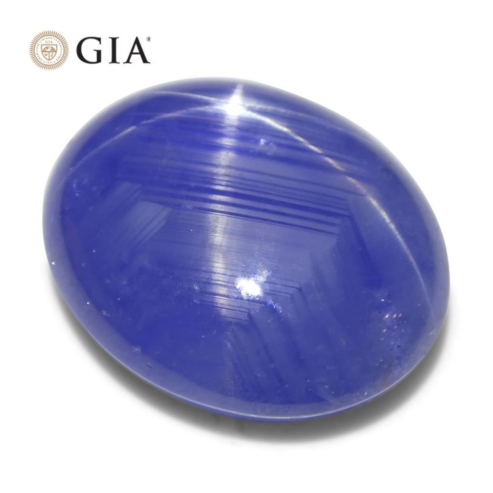 17.72ct Oval Blue Star Sapphire GIA Certified Sri Lanka Unheated  For Sale 9