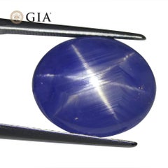 17.72ct Oval Blue Star Sapphire GIA Certified Sri Lanka Unheated