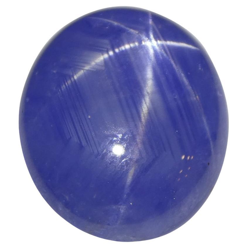 17.72ct Oval Blue Star Sapphire GIA Certified Sri Lanka Unheated  For Sale