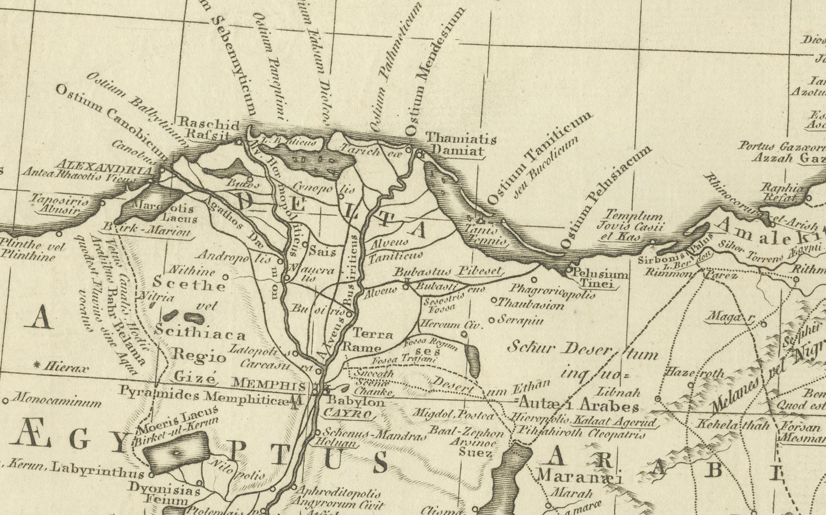 Engraved 1773 John Blair Map of the Ancient Holy Land: Tribes, Journeys, and Empires For Sale