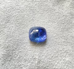 17.74 Carats Tanzania Bi Color Tanzanite Sugarloaf Cabochon Natural Gem