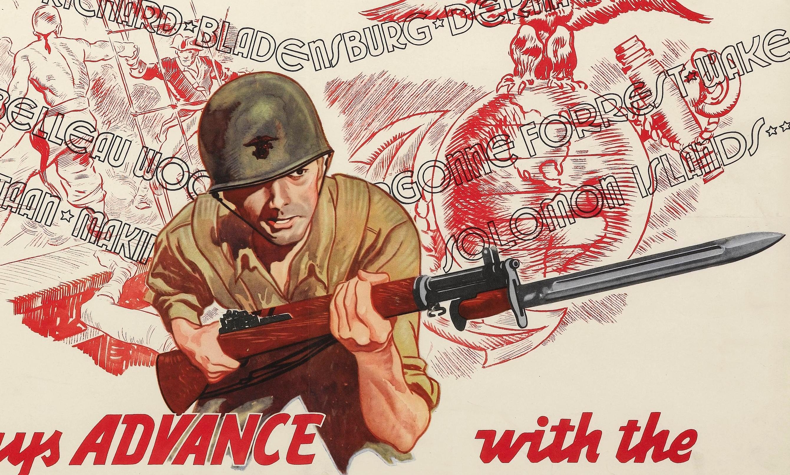 „1775- 167. Jahrestag – 1942. Immer vorwärts mit den U.S. Marines