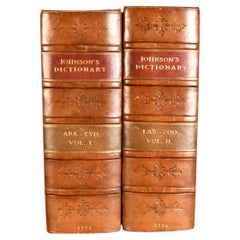 Dictionnaire de la langue anglaise de 1775