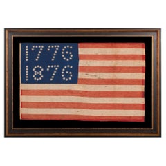 1776-1876 Centennial Celebration Flag, ca 1876