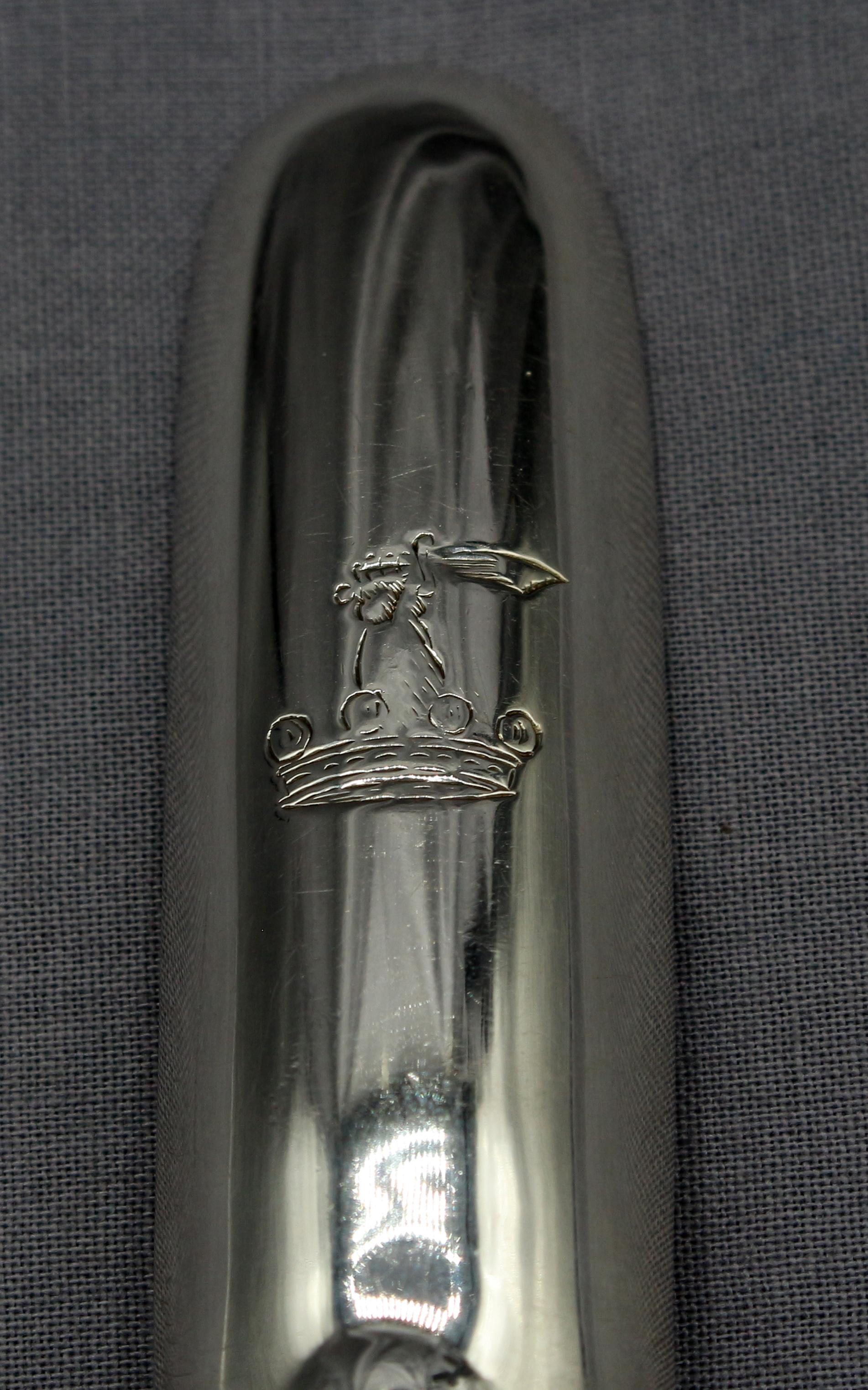 George III Cuillère à moisson en argent sterling de Hester Bateman, 1777 en vente