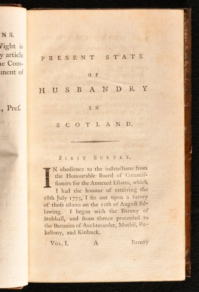 1778-84 Present State of Husbandry in Scotland In Good Condition For Sale In Bath, GB
