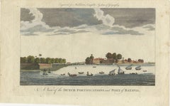 1778 Ansicht der holländischen Festungsanlagen und des Hafens von Batavia, dem heutigen Jakarta