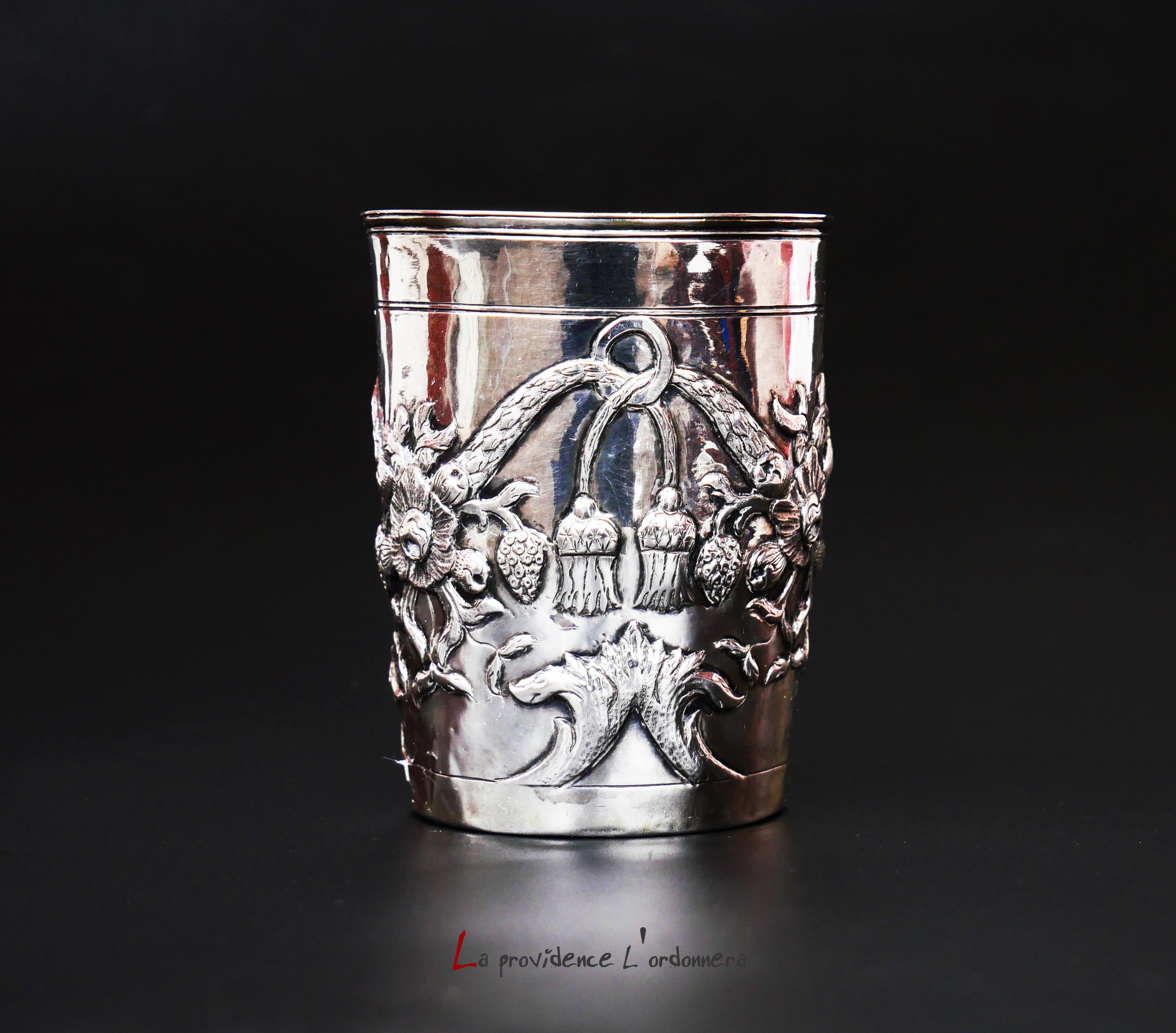 1779 Antique Tsarist Imperial Russian Cup solid 84 Sterling Silver / 102 gr en vente 1