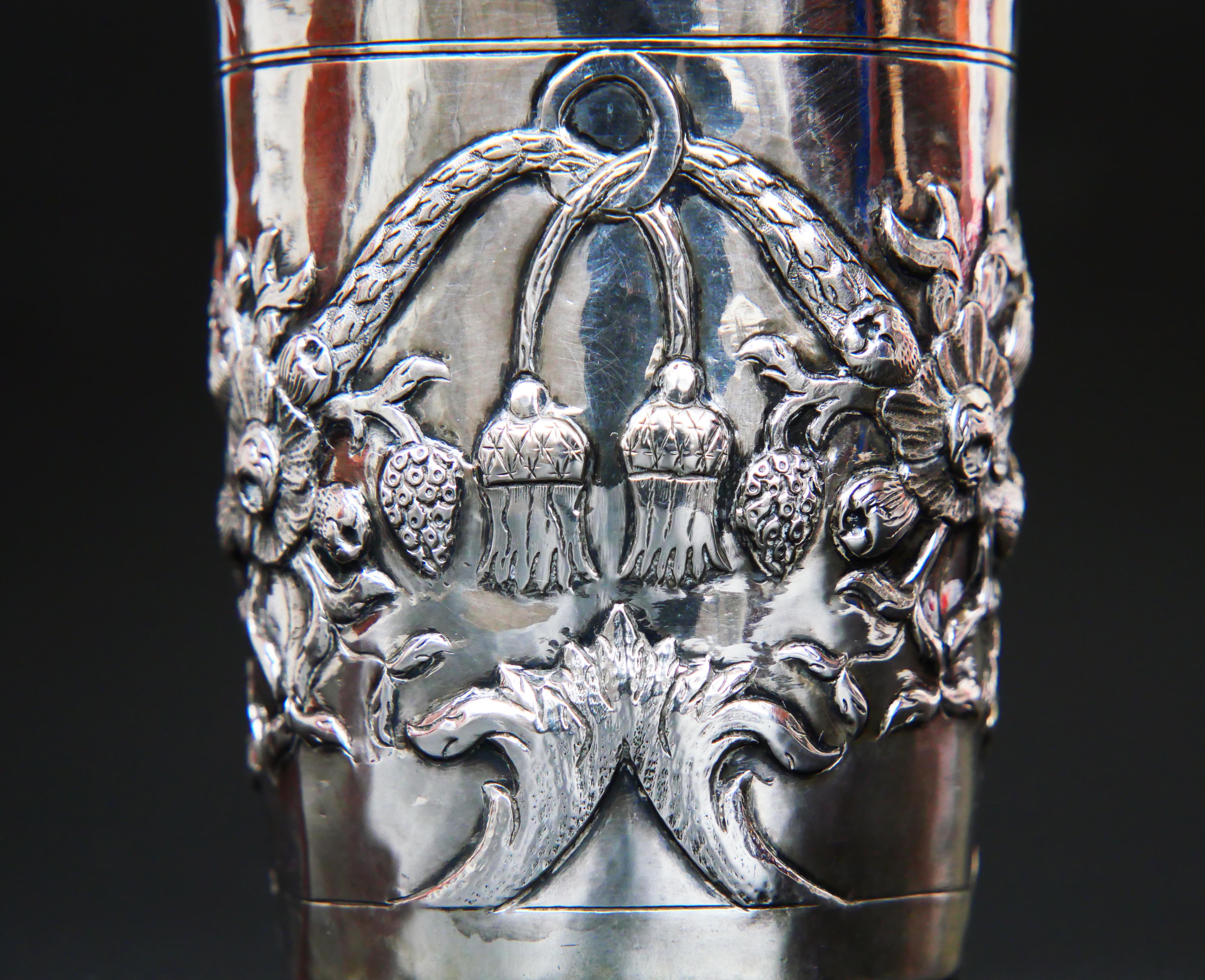 1779 Antique Tsarist Imperial Russian Cup solid 84 Sterling Silver / 102 gr en vente 2