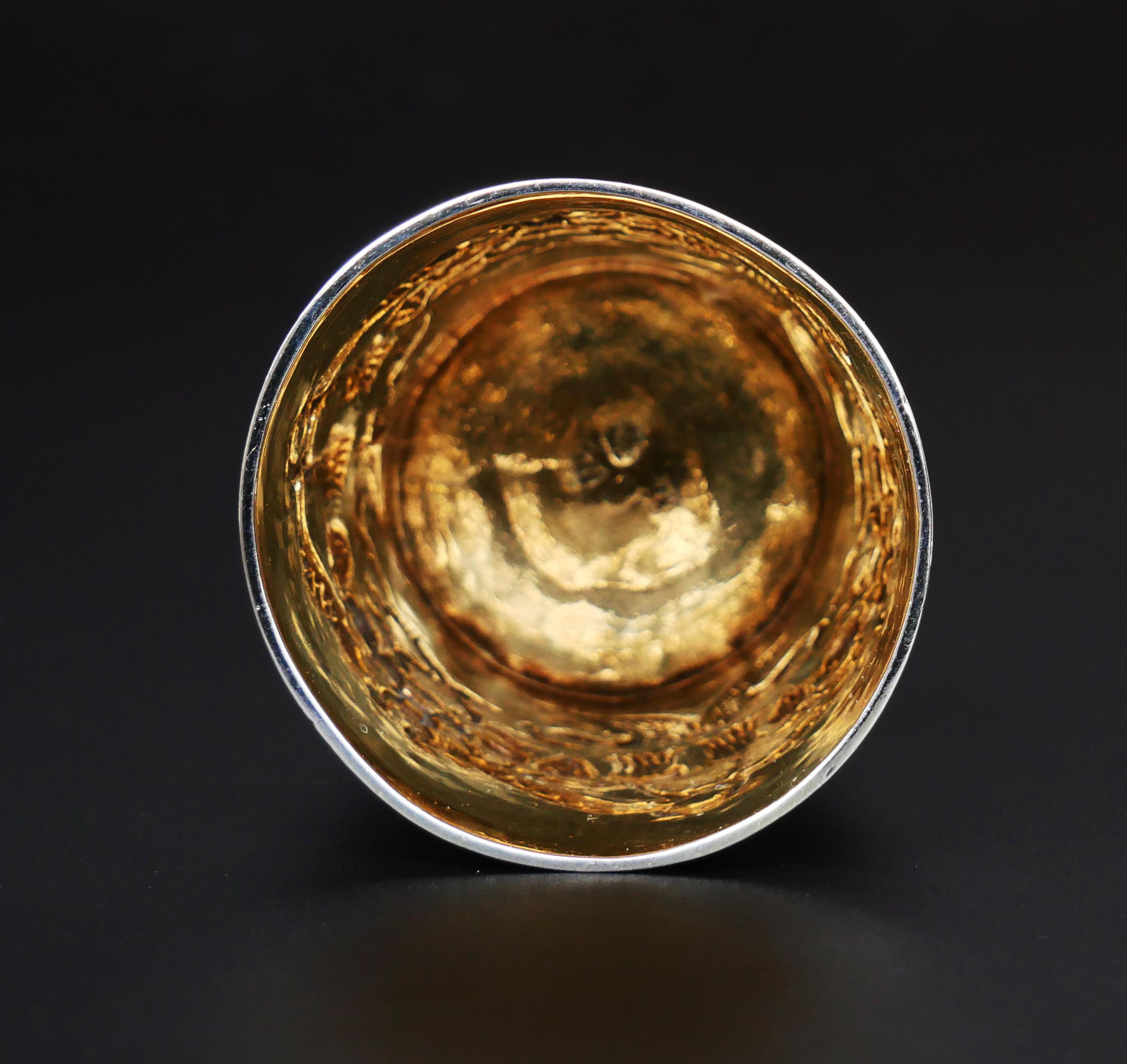1779 Antique Tsarist Imperial Russian Cup solid 84 Sterling Silver / 102 gr en vente 3