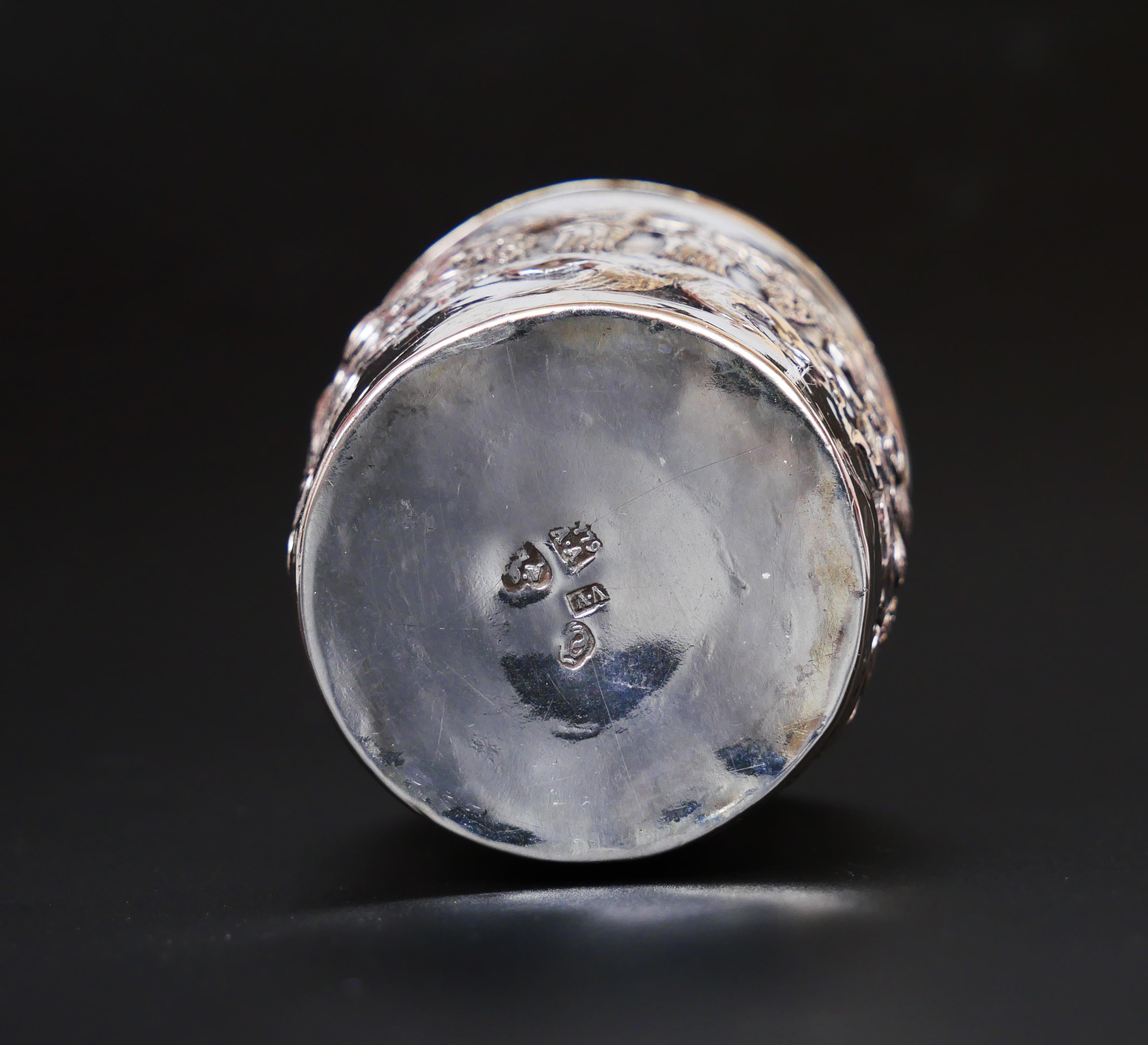 1779 Antique Tsarist Imperial Russian Cup solid 84 Sterling Silver / 102 gr en vente 4