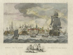 1779 View of Onrust Island Near Batavia with VOC Shipyard Activity