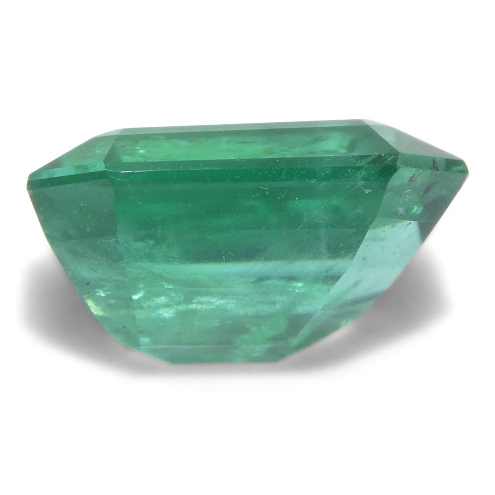 1.77ct Octagonal/Emerald Cut Green Emerald from Zambia (Émeraude verte de Zambie) en vente 1
