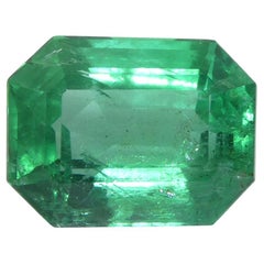 1.77ct Octagonal/Emerald Cut Green Emerald from Zambia