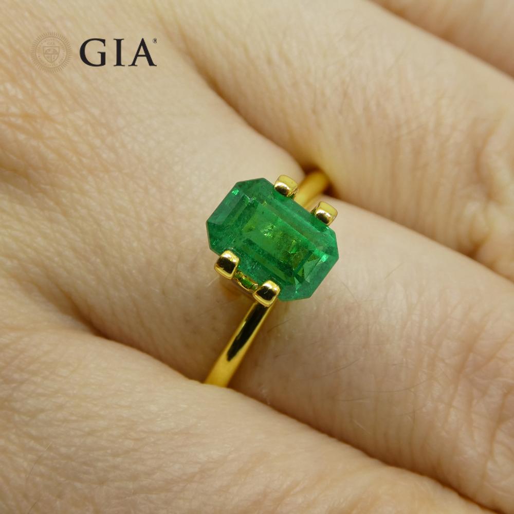 
This is a stunning GIA Certified Emerald


The GIA report reads as follows:

GIA Report Number: 1226997516
Shape: Octagonal
Cutting Style: Step Cut
Cutting Style: Crown:
Cutting Style: Pavilion:
Transparency: Transparent
Color: