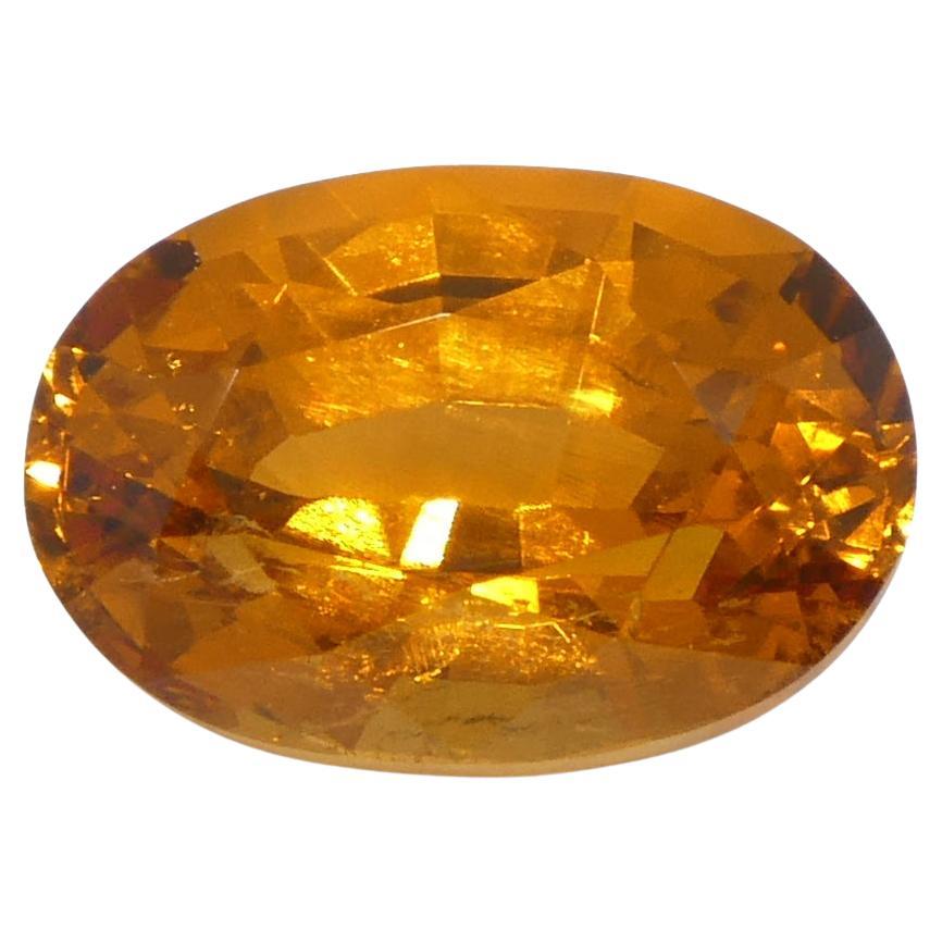 Granate Fanta Naranja Mandarina Oval de Namibia de 1.77ct