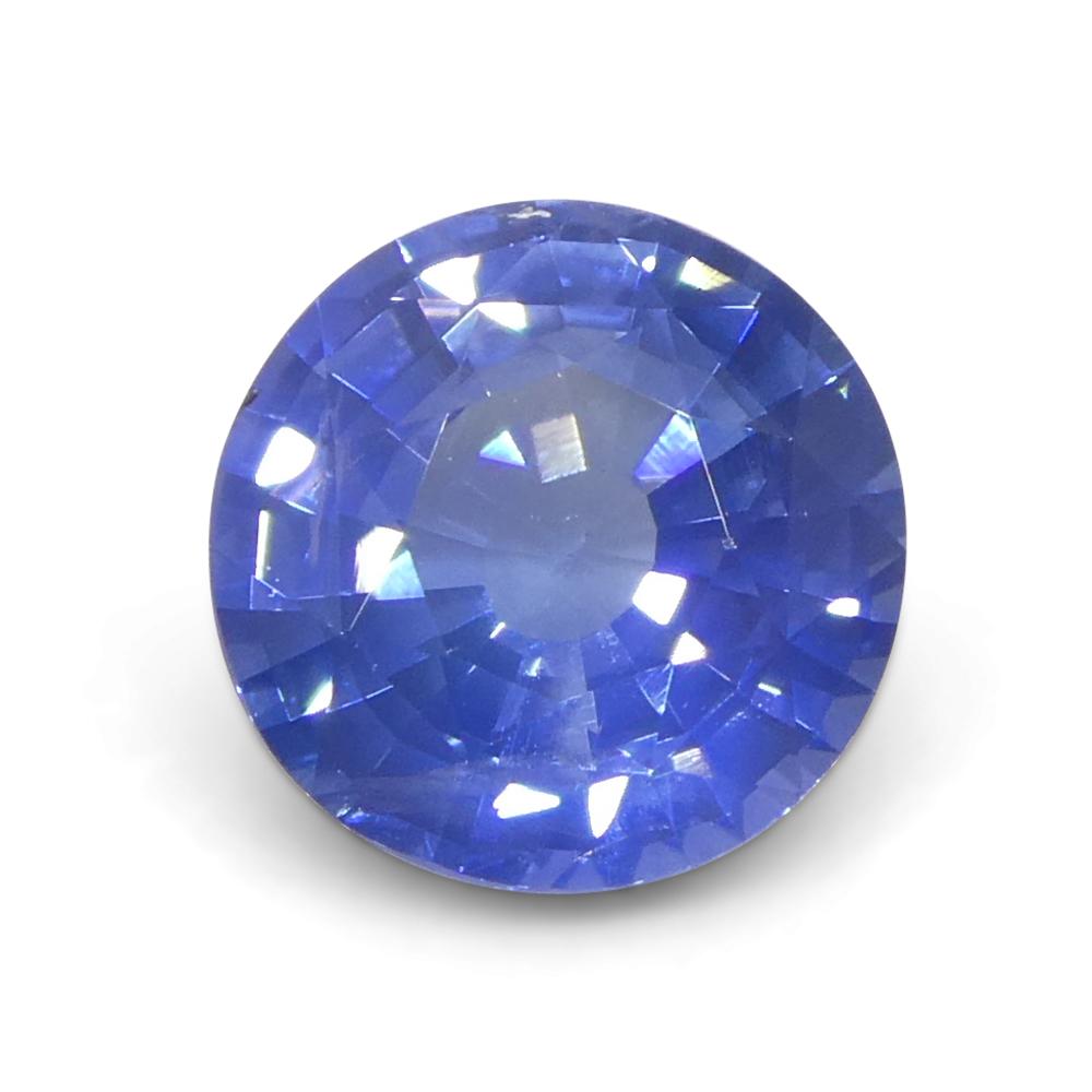 1.77 Karat runder blauer Saphir aus Sri Lanka 8