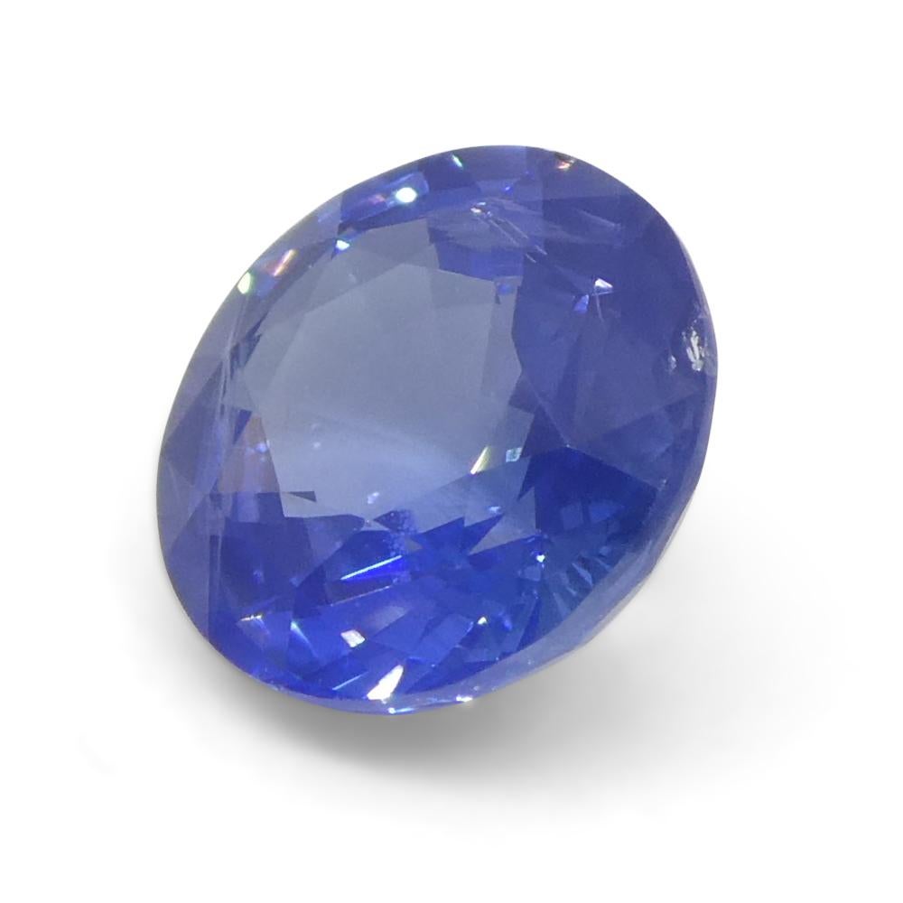 1.77 Karat runder blauer Saphir aus Sri Lanka 9