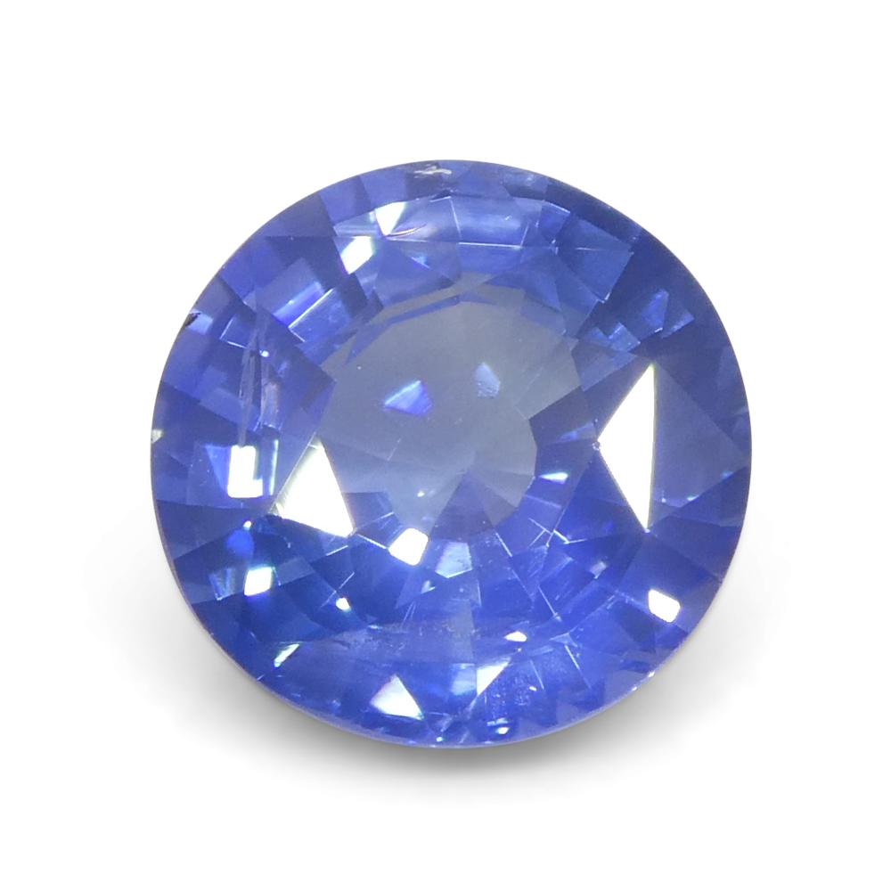 1.77ct Round Blue Sapphire from Sri Lanka In New Condition For Sale In Toronto, Ontario