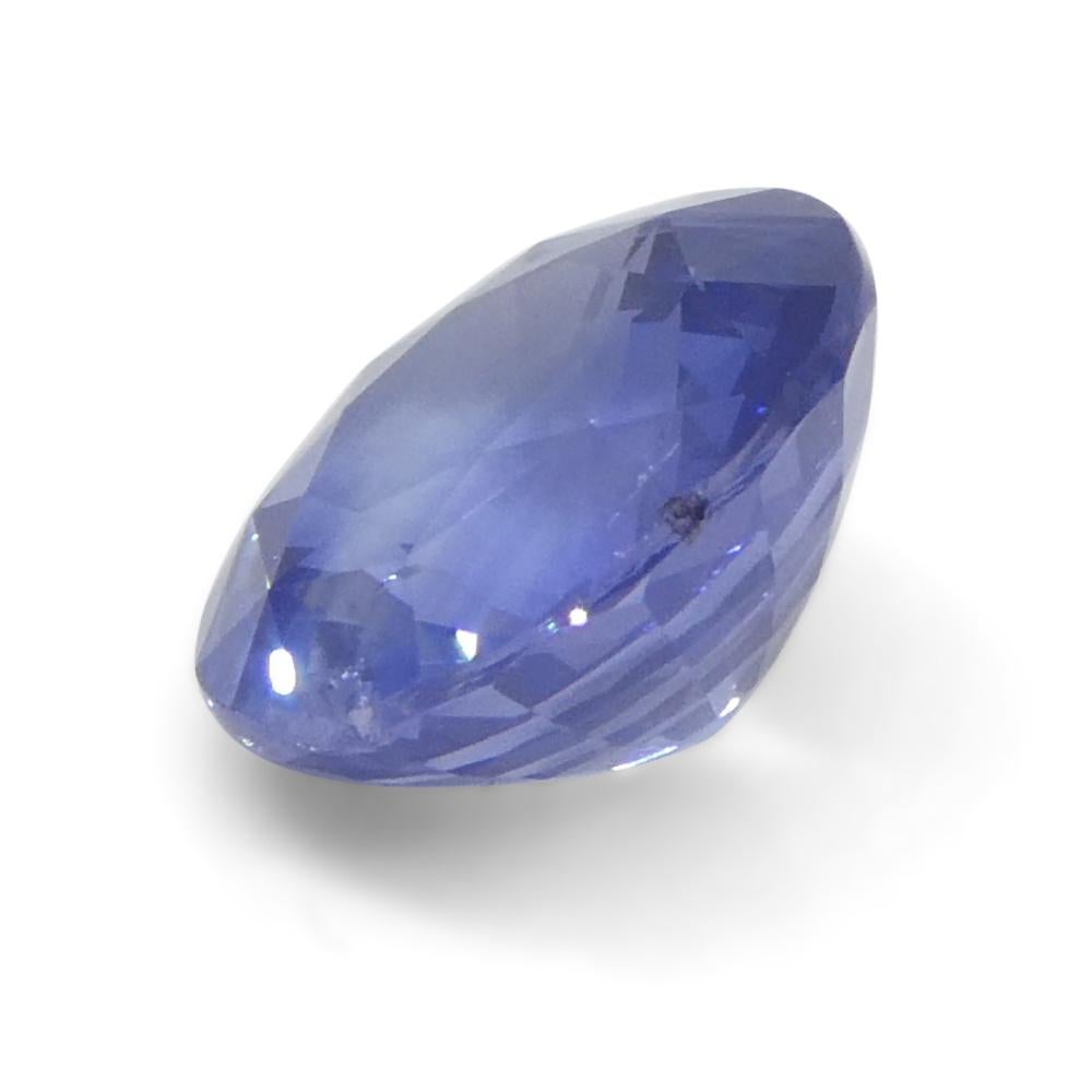 Women's or Men's 1.77ct Round Blue Sapphire from Sri Lanka For Sale