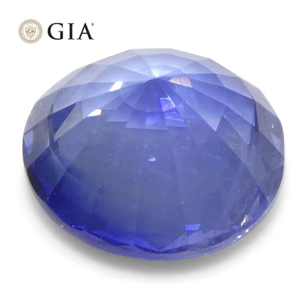 1.77ct Round Blue Sapphire GIA Certified Madagascar For Sale 5