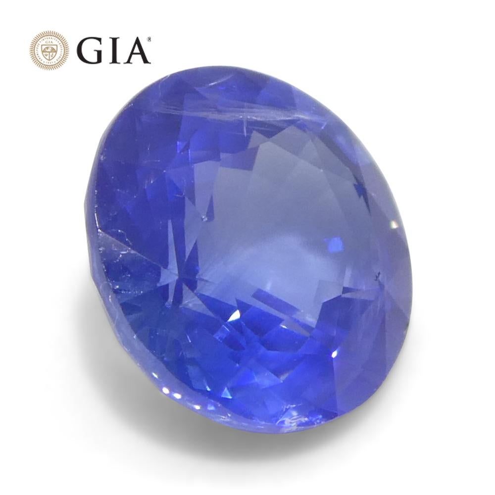 1.77ct Round Blue Sapphire GIA Certified Madagascar For Sale 1