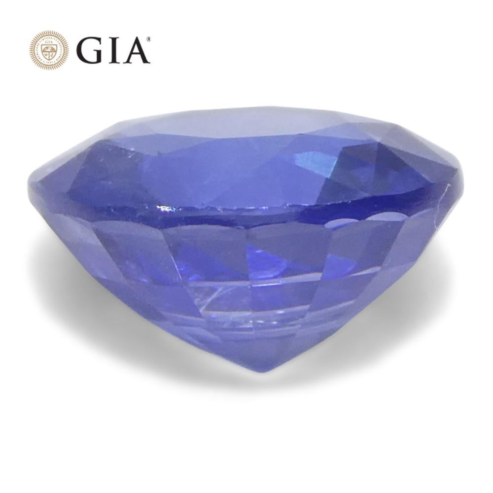 1.77ct Round Blue Sapphire GIA Certified Madagascar For Sale 2