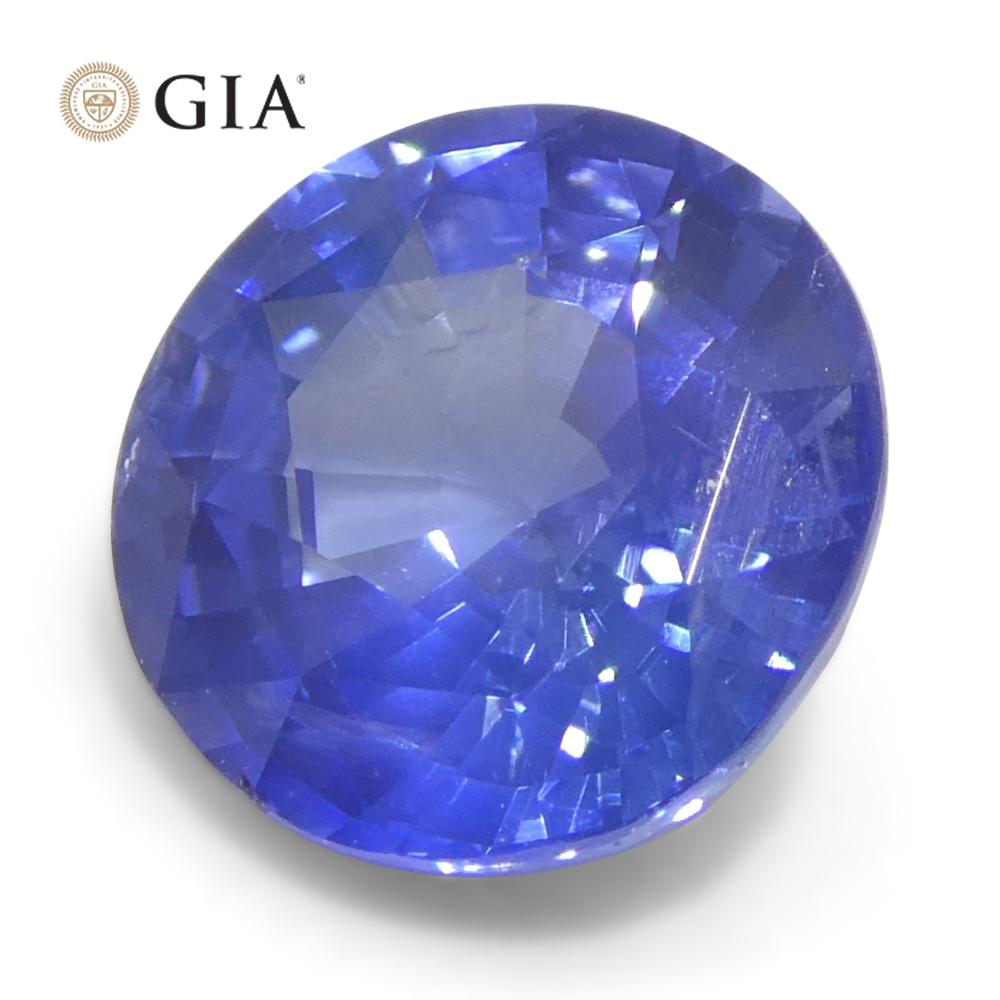 1.77ct Round Blue Sapphire GIA Certified Madagascar For Sale 3
