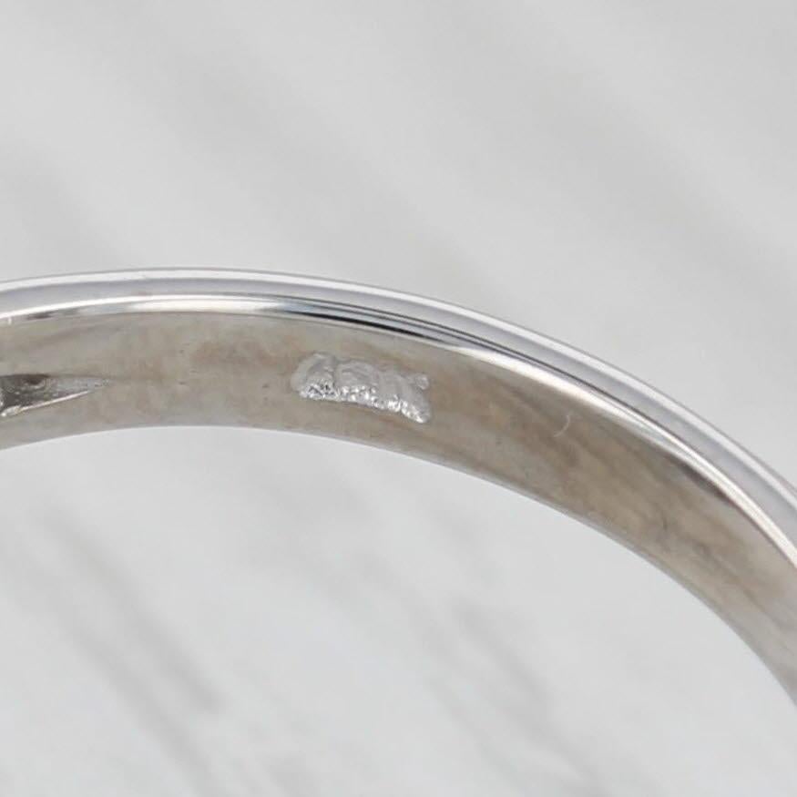 1.77ctw Zafiro Azul Diamante Racimo Anillo de Cóctel Oro Blanco 18k Talla 7.5 en venta 3