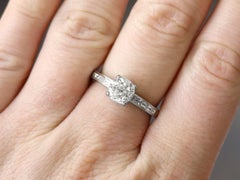 1.78 Carat Diamond and Platinum Solitaire Engagement Ring