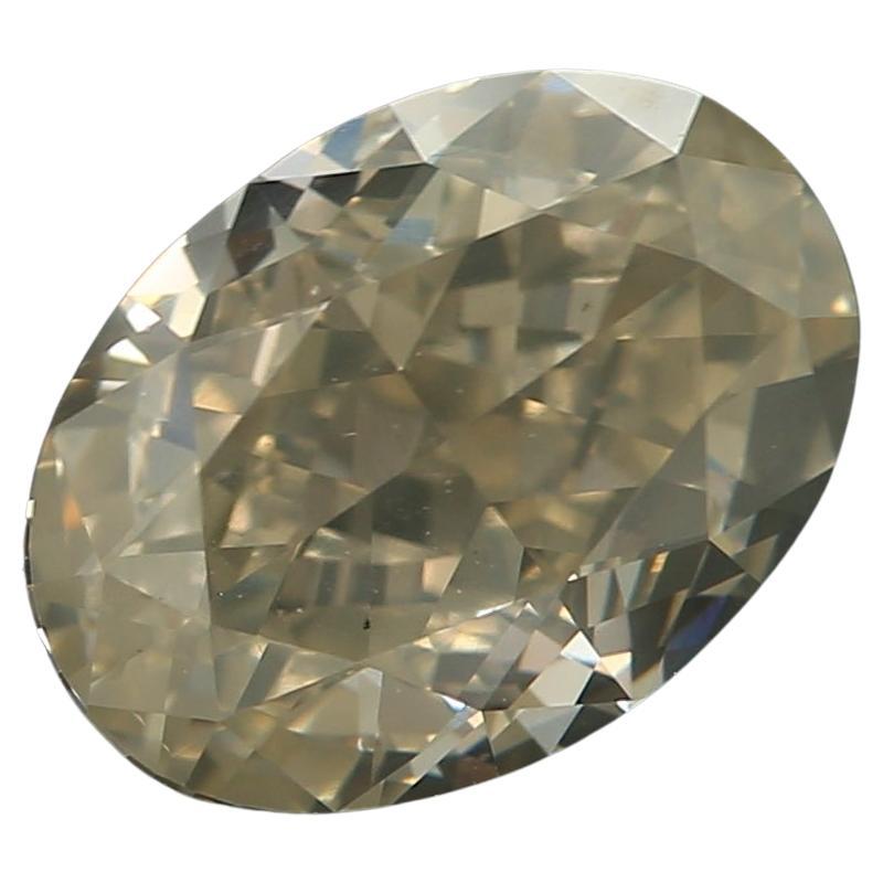 1.78 Carat Oval Shaped Diamond SI2 Clarity IGI Certified For Sale