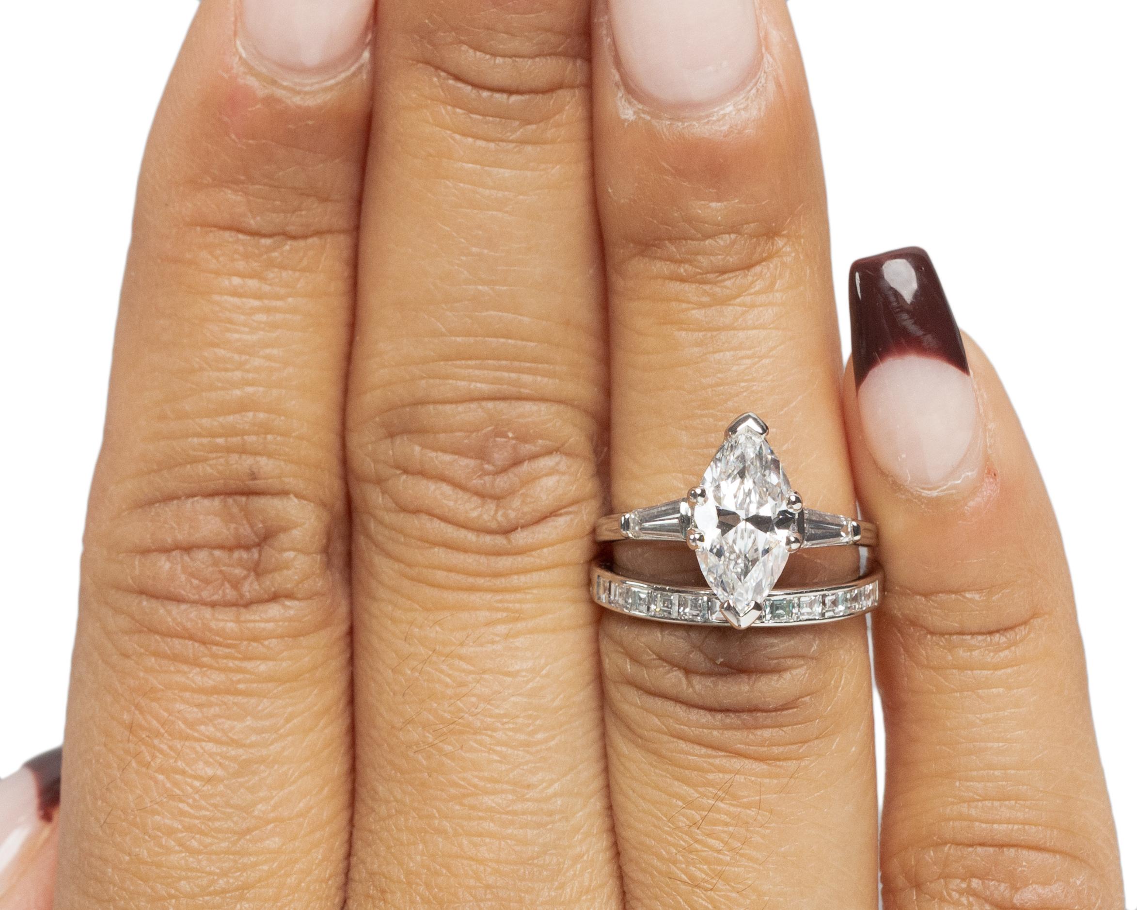 Women's 1.78 Carat Retro Diamond Platinum Tiffany & Co. Engagement Ring
