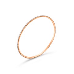 Roman Malakov Brazalete de diamantes redondos de 1,78 quilates en oro rosa de 18 quilates