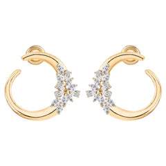 1.78 Carat SI Clarity HI Color Marquise Pear Diamond Earrings 18k Yellow Gold