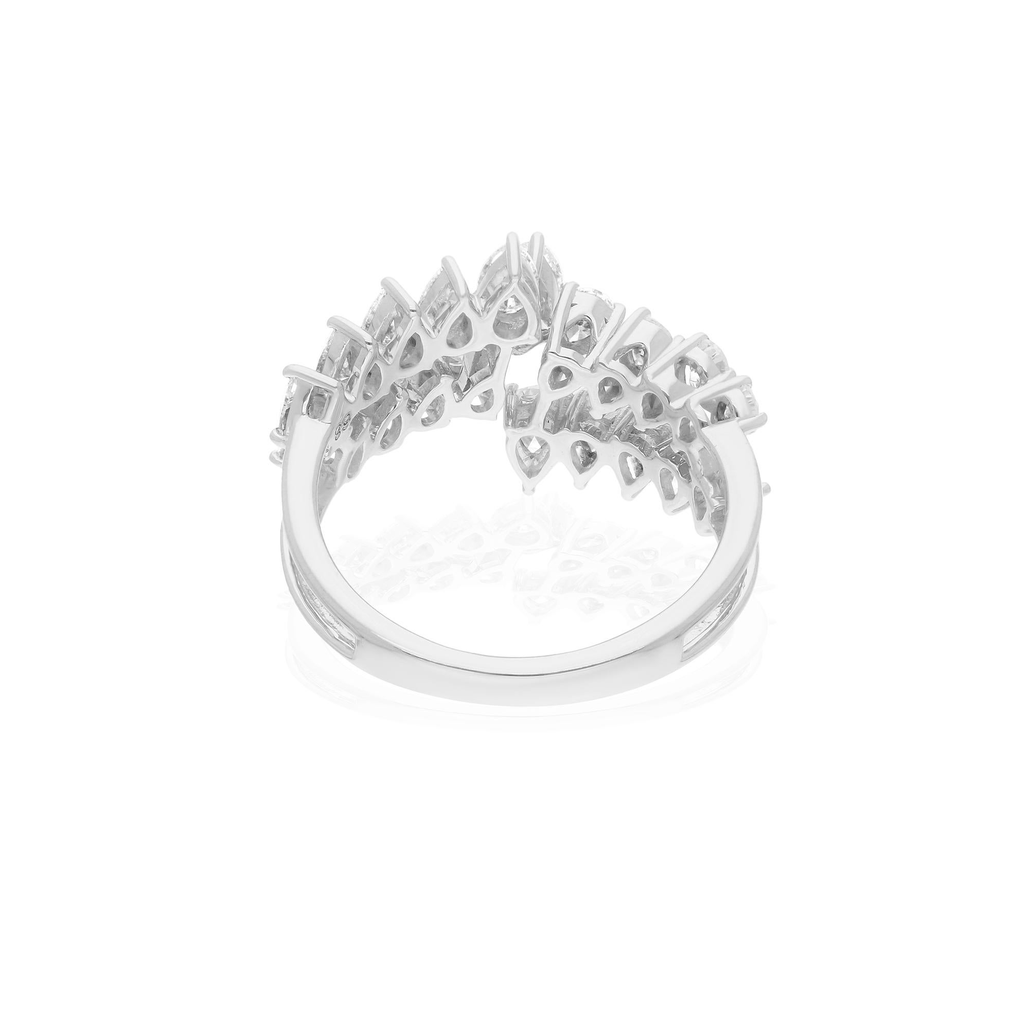 Cast from 18-karat gold, these exquisite ring is handset with 1.78 carats of sparkling diamonds.

The ring is a size 7 US and may be resized to larger or smaller upon request. FOLLOW SPECTRUM JEWELS storefront to view the latest collection &