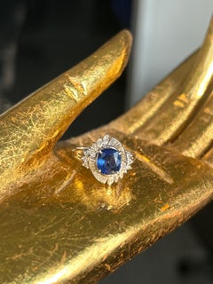 1.78 Carat Statement Sapphire Ring made in PT900