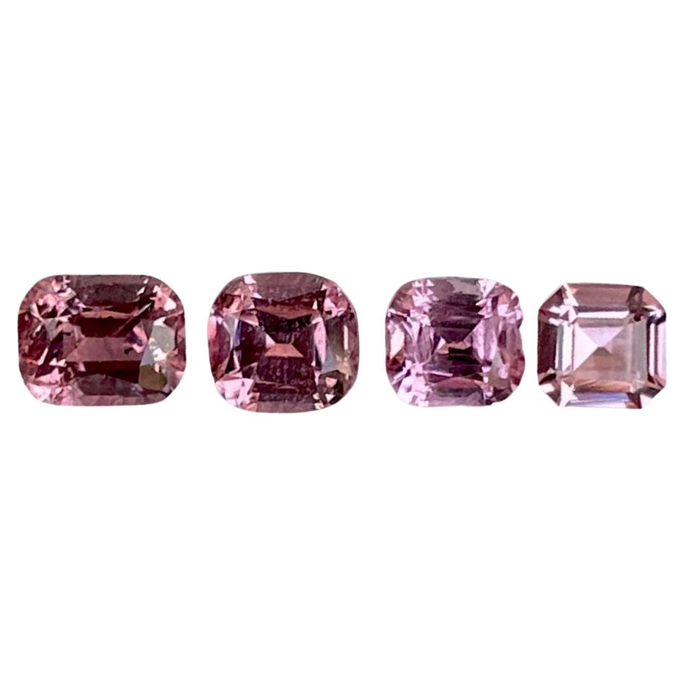 1.78 carats 4 Pieces Spinel Rose Profond Lot Mix Cut de Birmanie