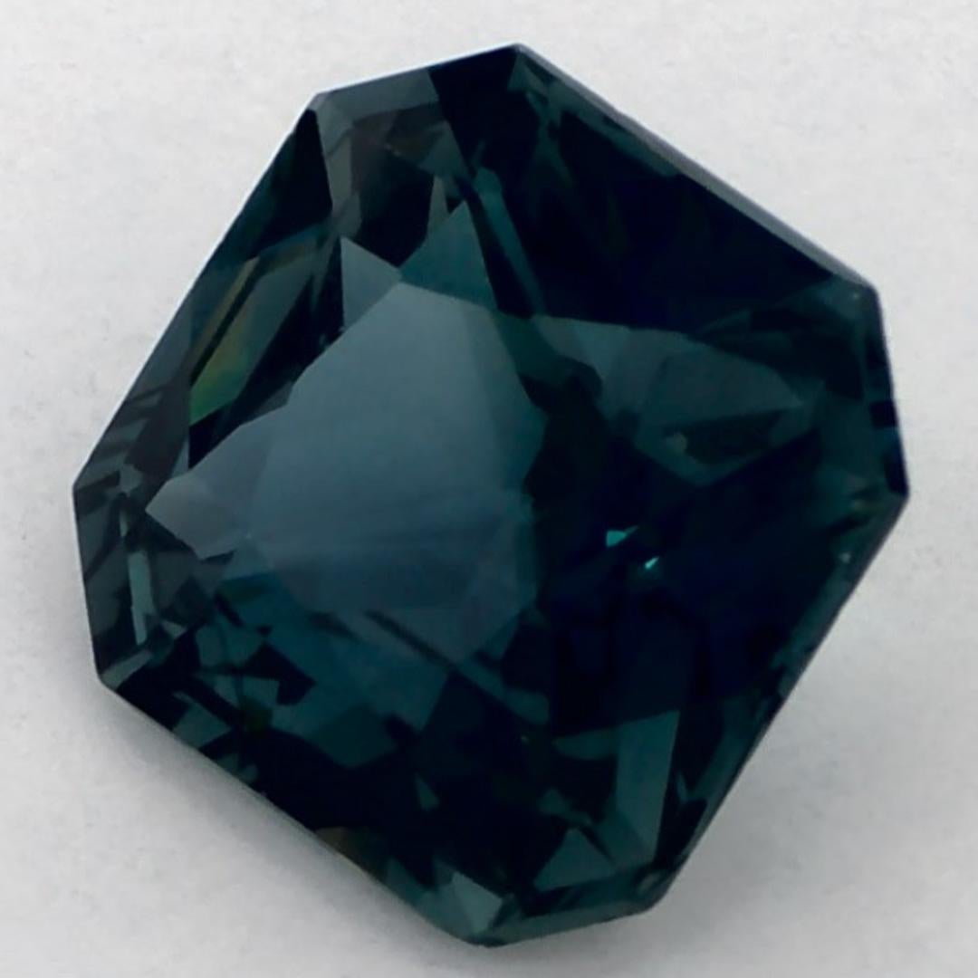 1.78 Ct Blue Sapphire Octagon Cut Loose Gemstone (Achteckschliff) im Angebot